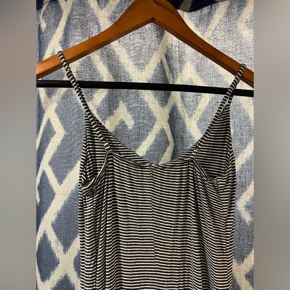 Forever 21 Black and White Striped Maxi Dress with Adjustable Straps Size S - Picture 5 of 5